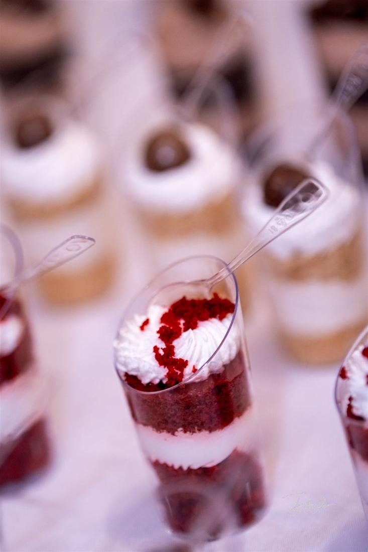 Red velvet dessert cups
