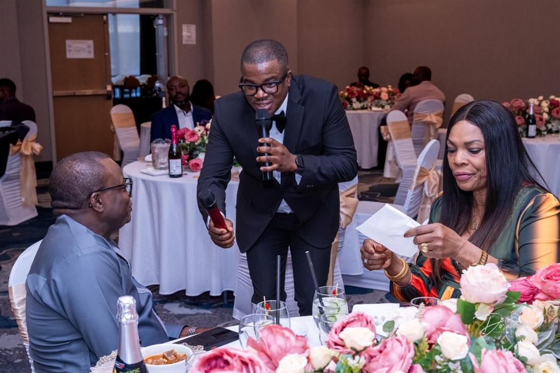 Guests on the mic